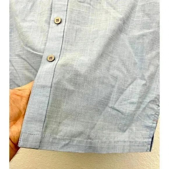 Light Blue Short Sleeve Shirt SMALL Mesh Lined Ventilation Men's NEW - Picture 8 of 9